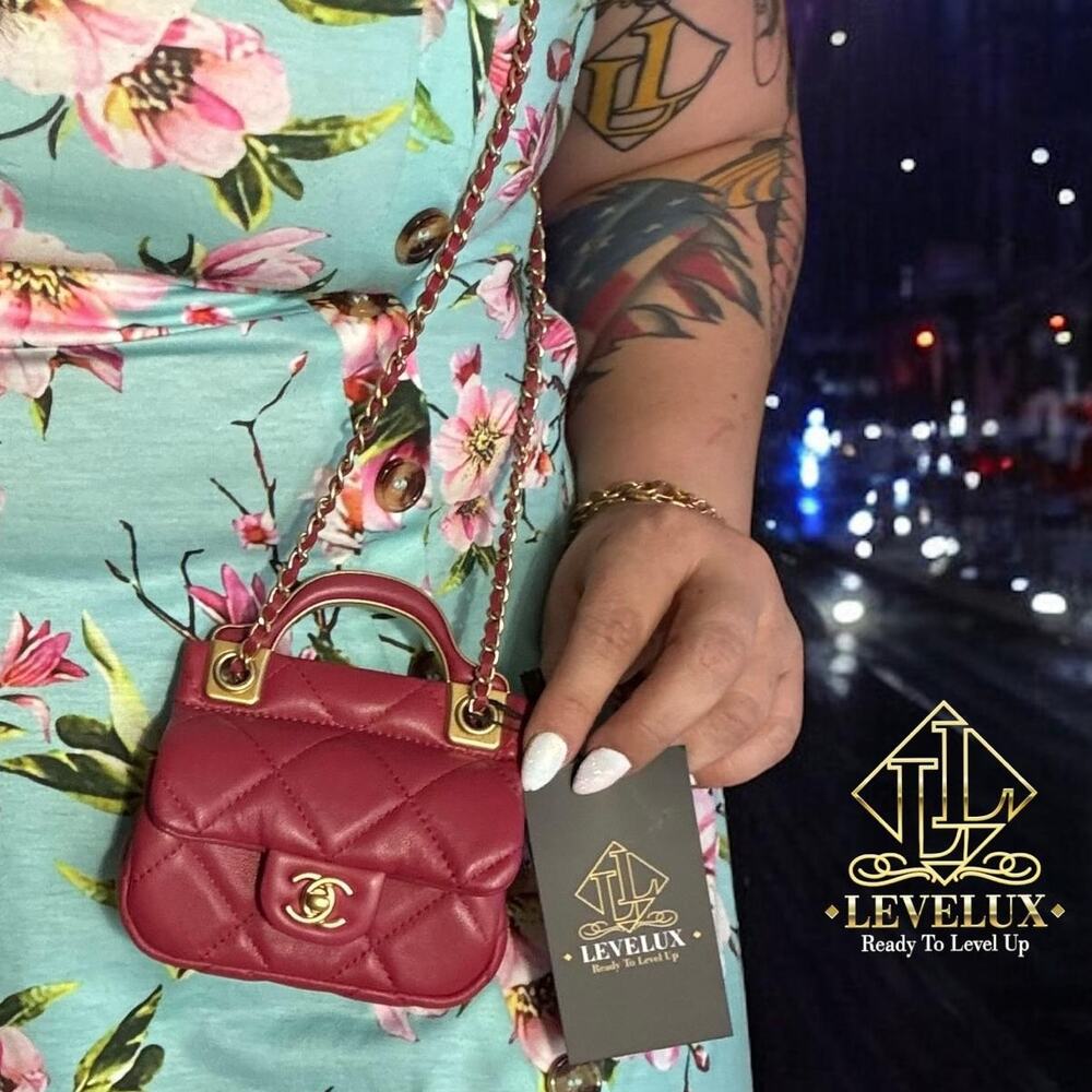 💎✨BEAUTIFUL✨💎Authentic Chanel Mini Lady Handle Flap Coin Purse